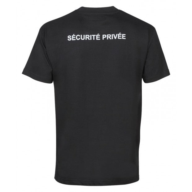 T-shirt sécurité fenêtre matricule à broder