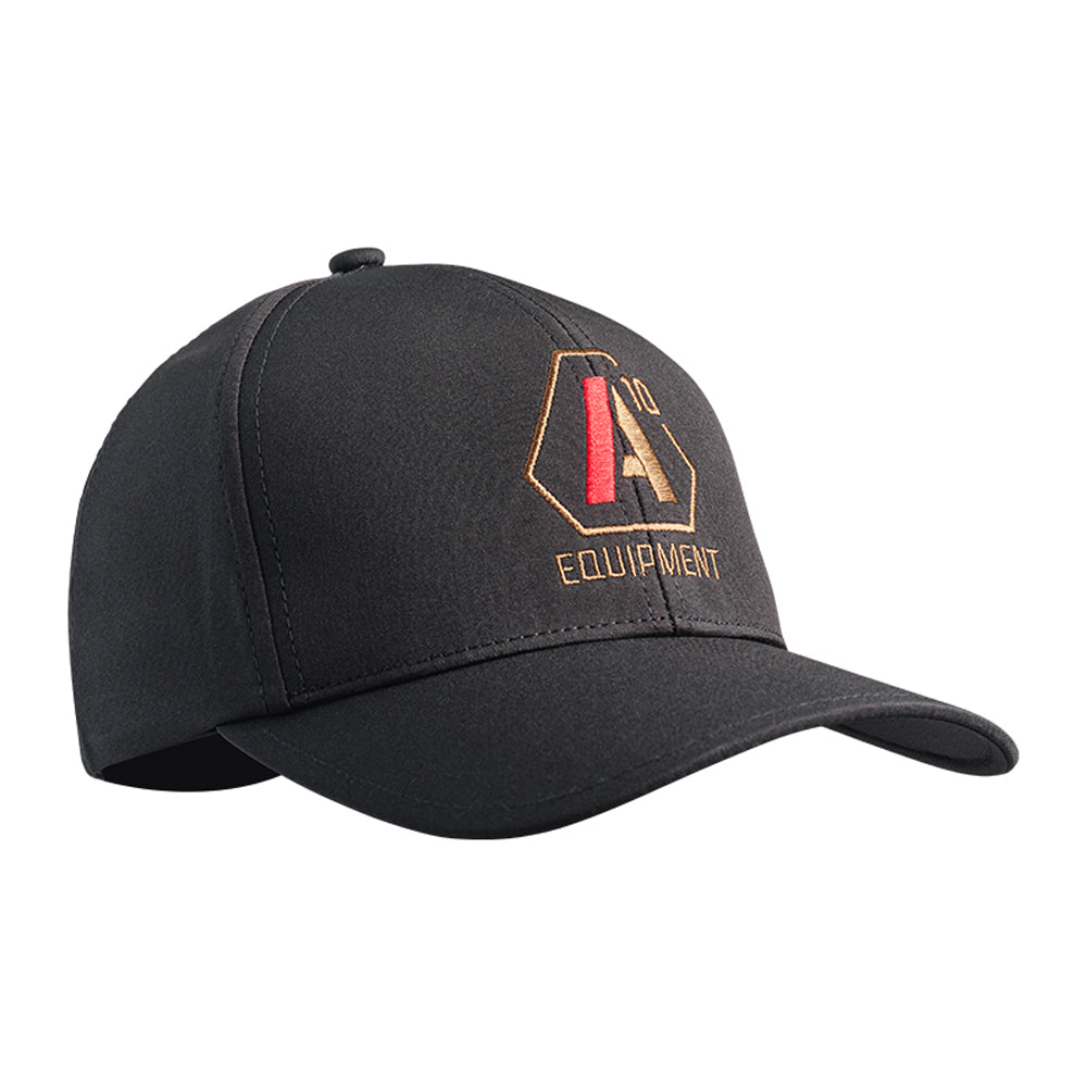 Casquette SIGNATURE noir logo tan/rouge