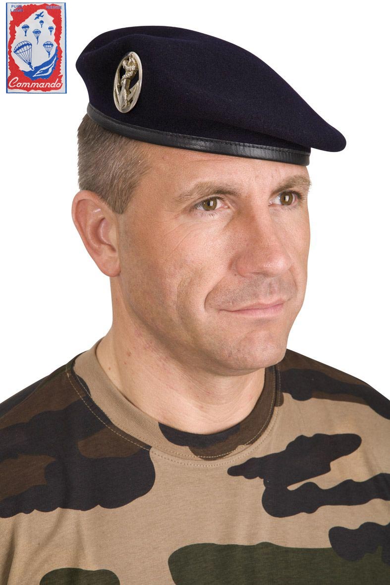 Béret commando bleu marine