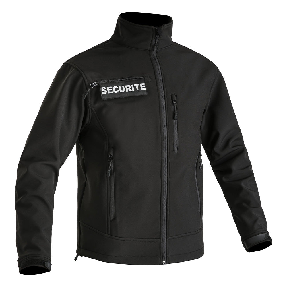 Veste Softshell SÉCU-ONE flap Sécurité noir