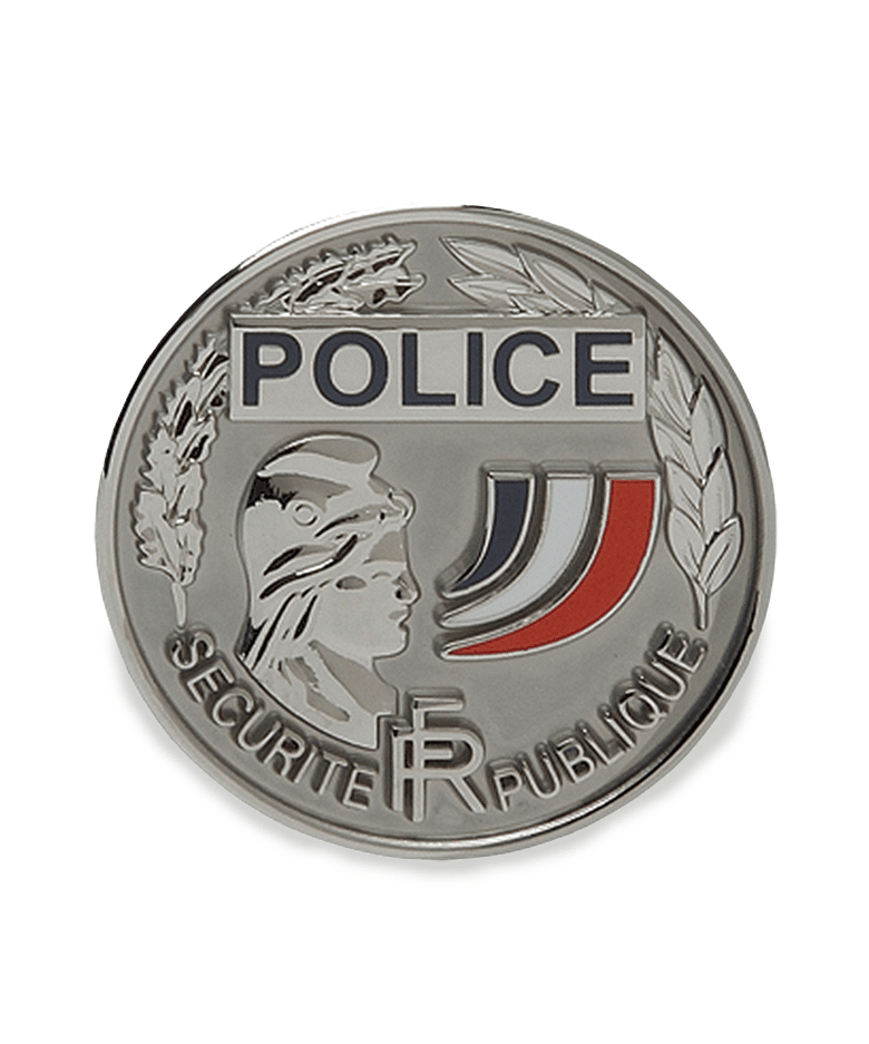 Médaille ronde Police