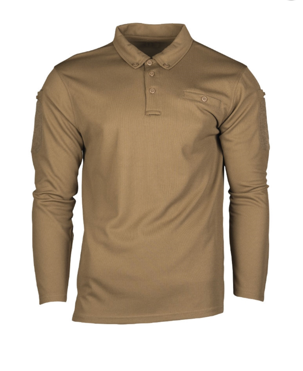 POLO TACTIQUE QUICKDRY MANCHES LONGUES DARK COYOTE