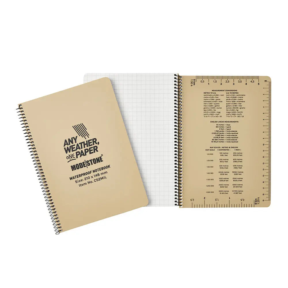 Carnet tout-temps 100 pages 148 x 210 mm tan Modestone