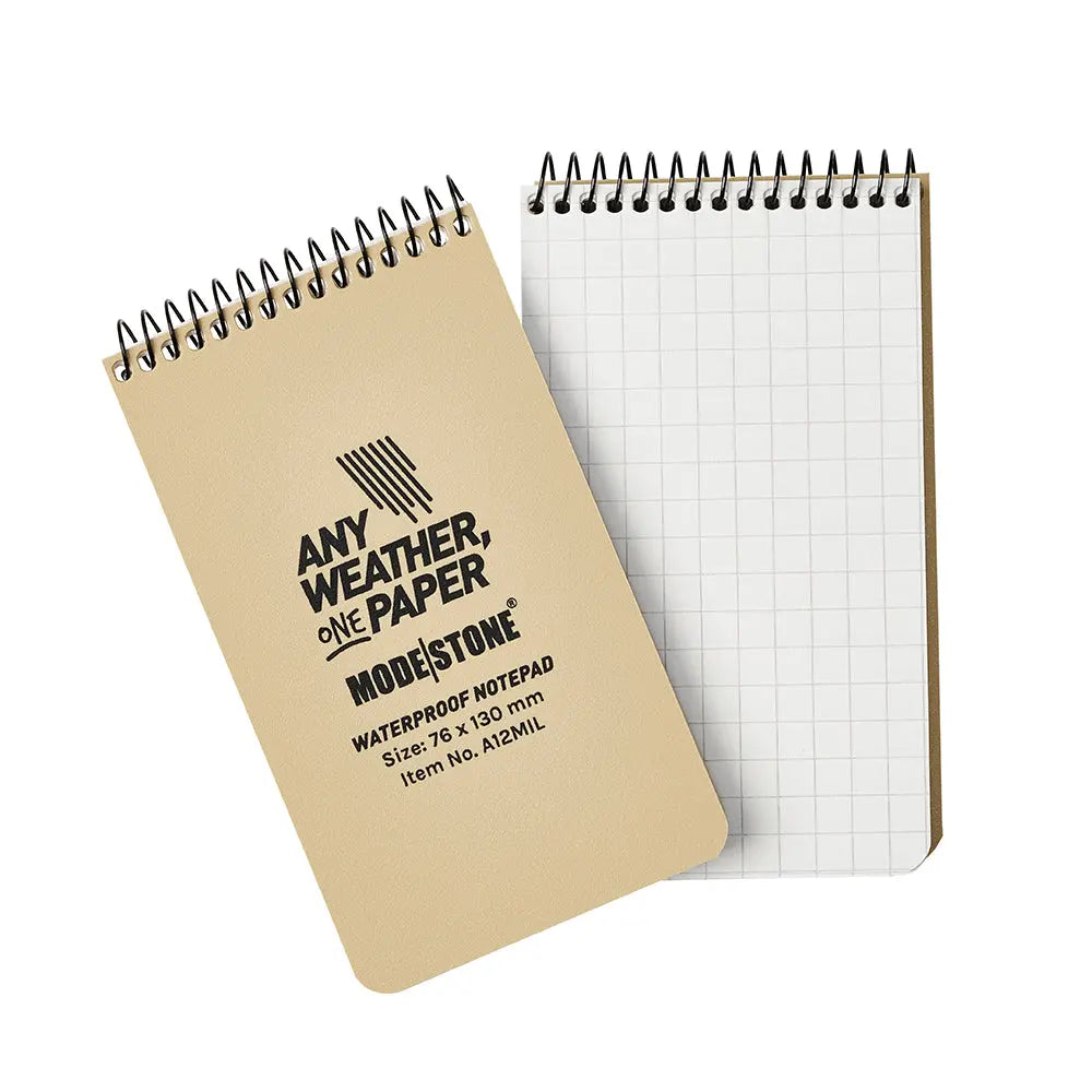 Carnet tout-temps 100 pages 76 x 130 mm tan Modestone