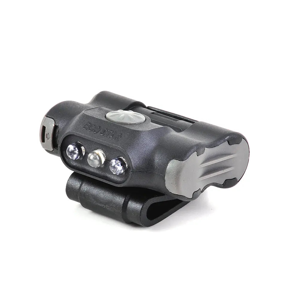 Lampe fixation clip UL12 - éclairage blanc et rouge + strobe rouge/bleu - 17 lumens Nex